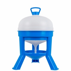 Tränke 20 ltr mit Füßen blau/weiss-